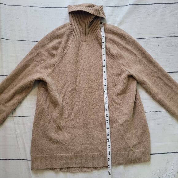 J. Crew Size XS Turtleneck sweater in supersoft yarn Tan Cozy Warm Wool Blend - Picture 4 of 8